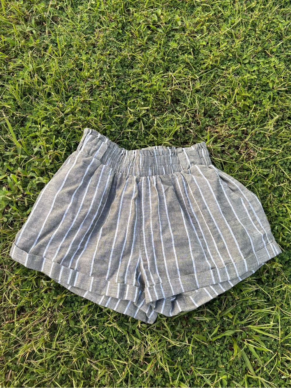 Altr’d State Grey and Blue Striped Women’s Small Shorts